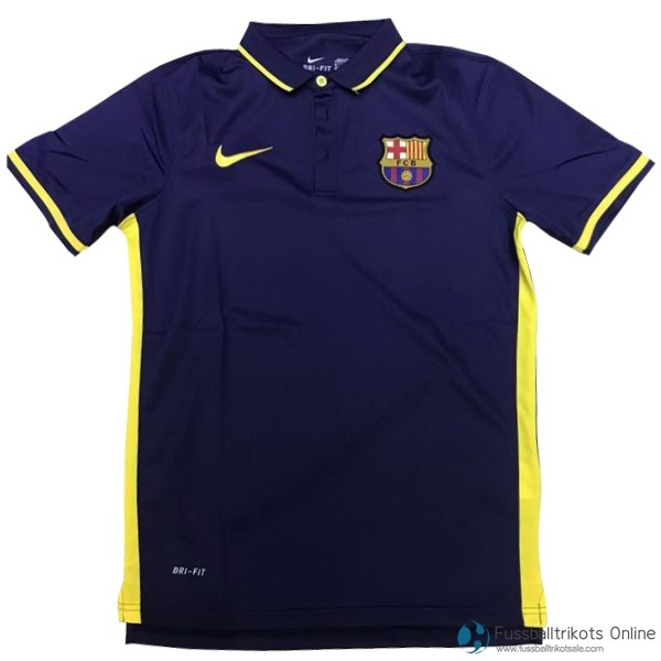 Barcelona Polo 2017-18 Blau Gelb Fussballtrikots Günstig